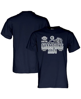 Blue 84 Men's and Women's Navy Georgetown Hoyas 2024 Big East Lacrosse Tournament Champions T-Shirt