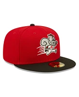 New Era Men's Red Richmond Flying Squirrels Theme Night 59FIFTY Fitted Hat