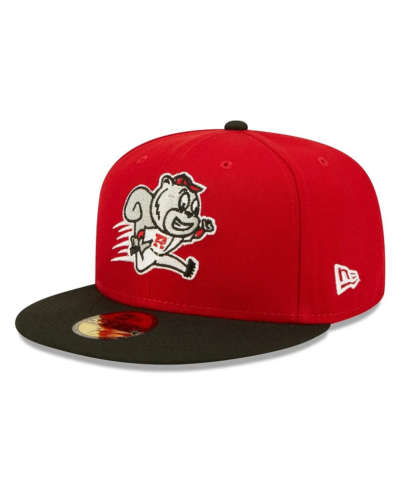 New Era Men's Red Richmond Flying Squirrels Theme Night 59FIFTY Fitted Hat