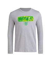 Adidas Men's Gray Austin Fc Local Pop Aeroready Long Sleeve T-Shirt