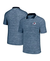 Men's Msx by Michael Strahan Navy Colorado Avalanche Strategy Raglan Polo Shirt