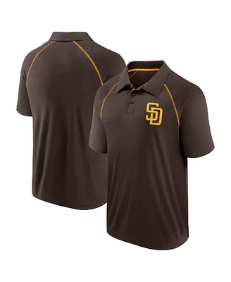 Fanatics Men's Brown San Diego Padres Strong Alone Raglan Polo