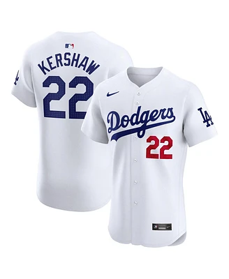 Nike Men's Clayton Kershaw White Los Angeles Dodgers Home Elite Player Jersey