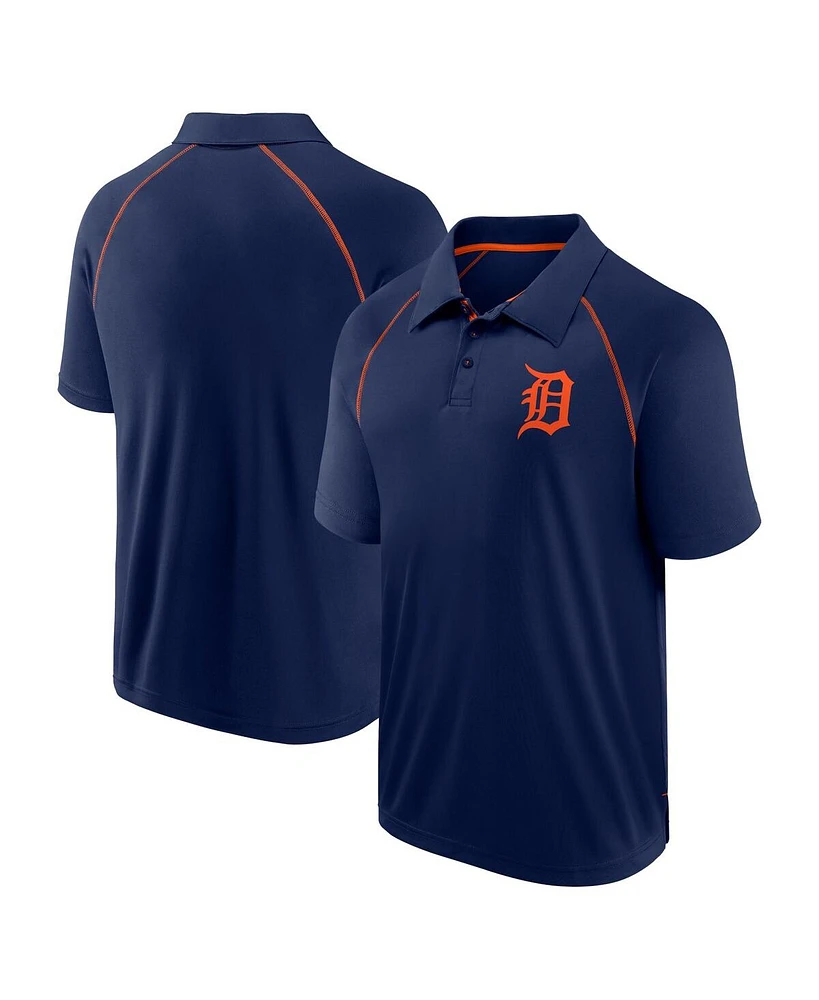 Fanatics Men's Navy Detroit Tigers Strong Alone Raglan Polo