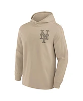 Fanatics Signature Men's Khaki New York Mets Elements Lightweight Fleece Hoodie