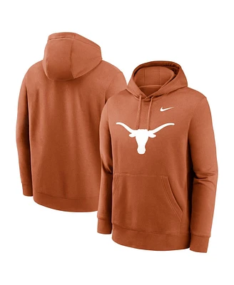 Nike Men's Orange Texas Longhorns Primetime Evergreen Club Fleece Pullover Hoodie