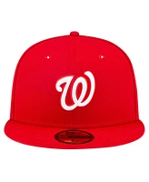 New Era Men's Red Washington Nationals Atmos Animal Undervisor 59FIFTY Fitted Hat