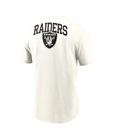 Nike Men's Cream Las Vegas Raiders Blitz Essential T-Shirt