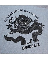 Mitchell & Ness Men's Heather Gray Bruce Lee Celebrating 5 Years T-Shirt