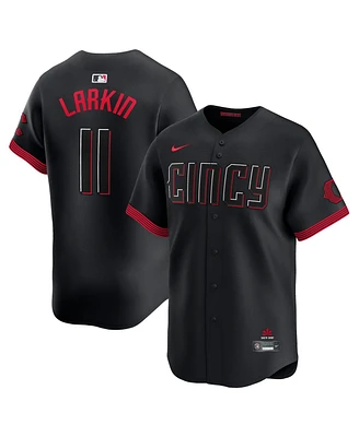 Nike Men's Barry Larkin Black Cincinnati Reds City Connect Limited Player Jersey