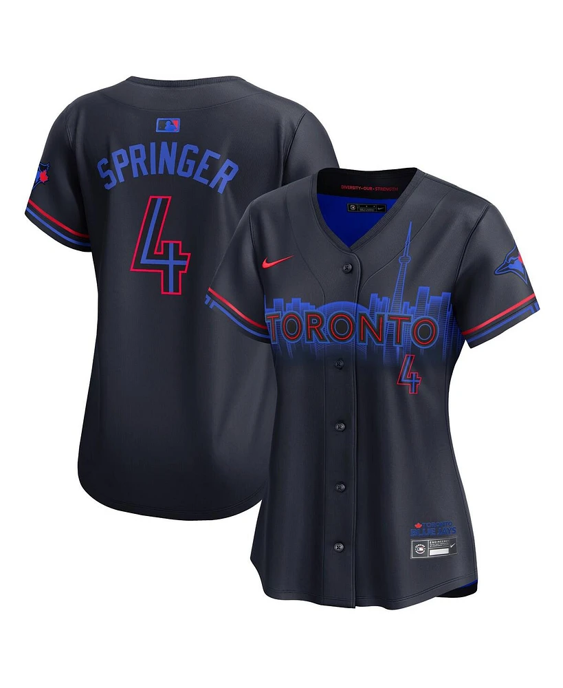 Nike Women's George Springer Navy Toronto Blue Jays 2024 City Connect Limited Player Jersey