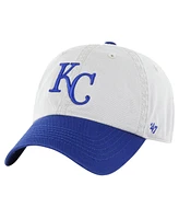 '47 Brand Men's Gray/Royal Kansas City Royals Sure Shot Classic Franchise Fitted Hat