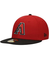 New Era Men's Red Arizona Diamondbacks Jackie Robinson Day Side Patch 59FIFTY Fitted Hat