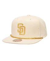 Mitchell & Ness Men's Cream San Diego Padres Golden Ivory Snapback Hat