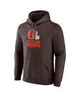 Fanatics Men's Brown Cleveland Browns Team Lockup Pullover Hoodie