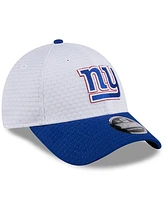 New Era Men's White/Royal New York Giants 2024 Nfl Training Camp 9FORTY Adjustable Hat
