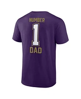 Fanatics Men's Purple Baltimore Ravens 1 Dad T-Shirt