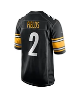 Nike Men's Justin Fields Black Pittsburgh Steelers Game Player Jersey