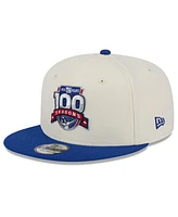 New Era Men's Cream/Royal New York Giants 100th Season Two-Tone 9FIFTY Snapback Hat