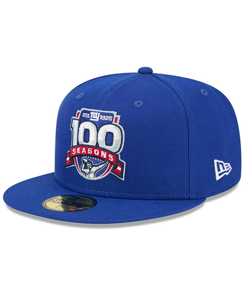 New Era Men's Royal York Giants 100th Season 59FIFTY Fitted Hat