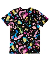 Loungefly Men's and Women's Black The Little Mermaid 35th Anniversary Life Is Bubbles T-Shirt