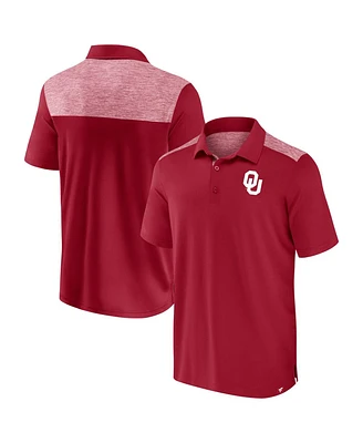 Fanatics Men's Crimson Oklahoma Sooners Long Shot Polo Shirt