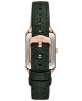 Fossil Women's Quartz Green Croco Watch 23mm
