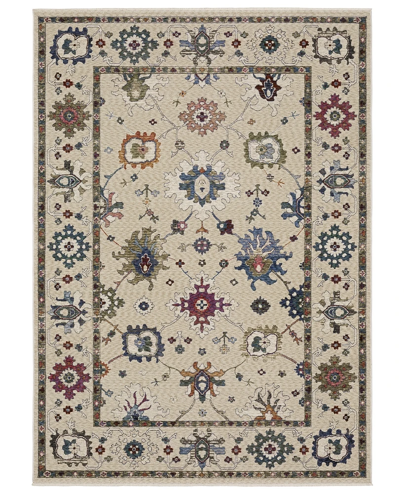 Oriental Weavers Hastings HA01W 2'3x7'6 Runner Area Rug