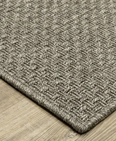 Oriental Weavers Caicos CA01N 1'10x7'6 Runner Area Rug