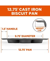 Commercial Chef Cast Iron Biscuit Pan