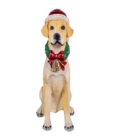 National Tree Company 28" Motion-Activated Labrador Retriever with 10 Multicolor Led Lights, Wagging Tail Music