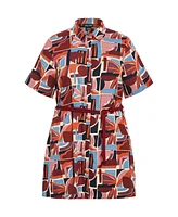 City Chic Women's Amara Print Mini Dress