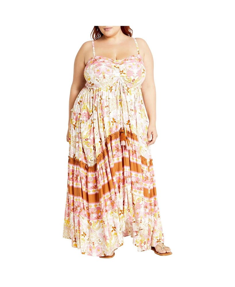 City Chic Plus Lilah Love Maxi Dress