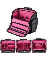 Byootique Lightweight Makeup Bag Cosmetic Rolling Trolley Traveling Storage Case