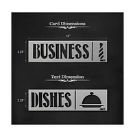 Hbcy Creations Restaurant Stencil Set - Great For All Chalkboards, Whiteboards, Glass Windows And Displays!