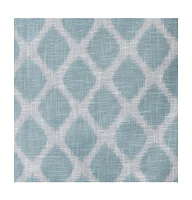 SunSmart Blakesly Ikat blackout curtains for bedroom, Silver grommet top fit up to 1.25 inches rod Single Curtain Panel for Living Room