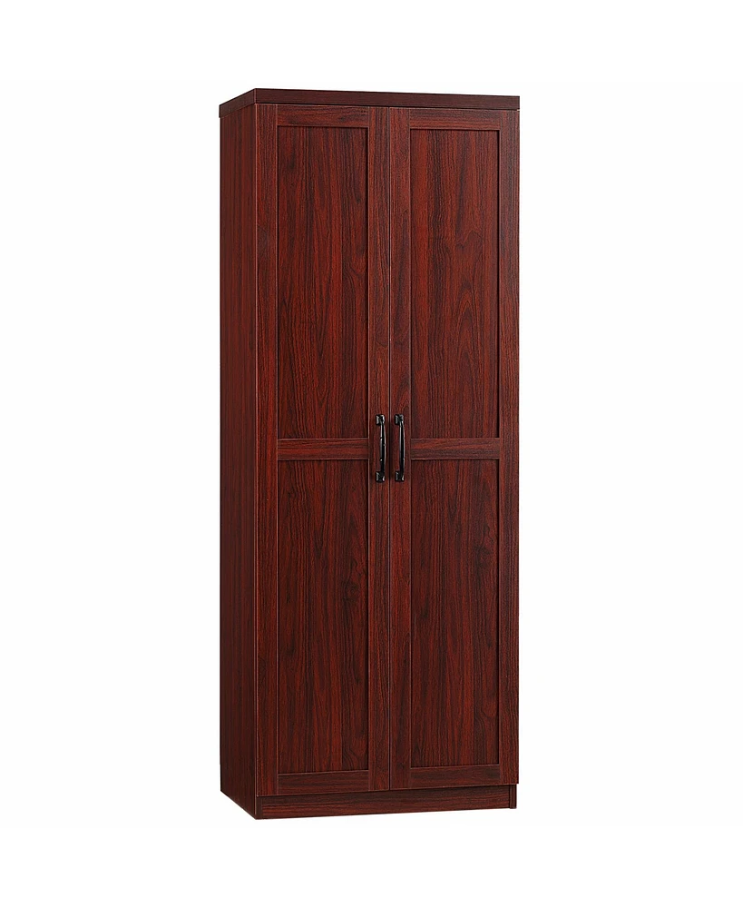 Homcom 63" Kitchen Pantry, Storage Cabinet with 2 Doors