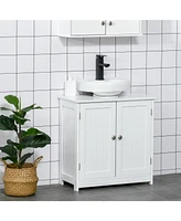 Kleankin Pedestal Sink Storage Cabinet, Sink Bathroom Cabinet