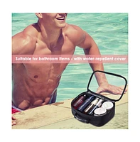 Byootique 420D Clear Nylon Makeup Travel Toiletry Bag Portable Cosmetic Storage Organizer M