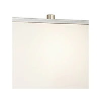 360 Lighting Evan Modern Table Lamps 28 1/2" Tall Set of 2 with Usb Charging Port Brushed Nickel Silver White Rectangular Shade for Bedroom Living Roo