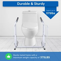 Yescom Toilet Safety Rails Frame,Elderly Assistance Products Handles for Seniors Elderly Disabled