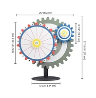 WinSpin 24" Dual Gear Prize Wheel Tabletop Spinning Editable 15 Slots Trade Show