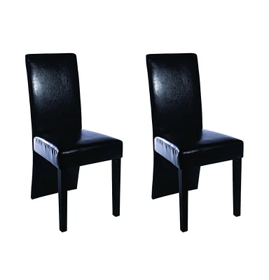 vidaXL Dining Chairs pcs Faux Leather