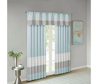 Amherst Polyoni Pin tuck Valance Curtain