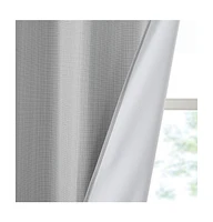 Madison Park Galen Basketweave Room Darkening Curtain Panel Pair, 40"W x 84"L, 2 Pack