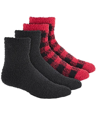 Charter Club Women's 2-Pk. Holiday Fuzzy Butter Socks, Created for Macy's