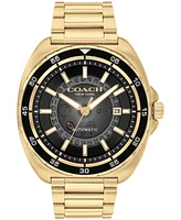 Coach Men's Gold Charter Stainless Steel Watch 44.5mm