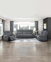 Homelegance White Label Magnus 75" Double Reclining Love Seat with Center Console