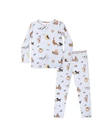 Bellabu Bear Toddler Unisex Dessert Dogs Set of 2 Piece Pajamas