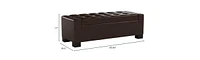 Streamdale Furniture Guernsey Tufted Ottoman Bench Style, Storage & Elegance